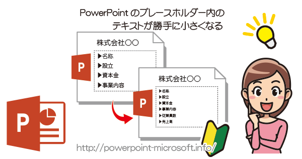 PowerPointで文字枠内でフォントサイズが勝手に調整される